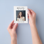 Budget in Loving Memory Foto Begrafenismonument Flyer (Hand)