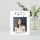 Budget In Loving Memory Foto Herdenkingsdienst (Staand voorkant)