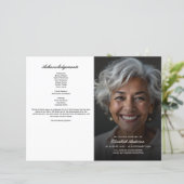 Budget In Loving Memory Foto Uitvaartprogramma (Staand voorkant)
