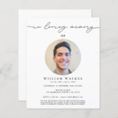 Budget in Loving Memory Photo Memorial Funeral (Voorkant / Achterkant)