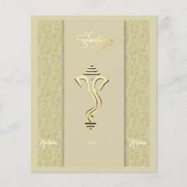 Budget Indiase hindoe bruiloft Ganesha uitnodiging