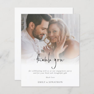 Budget Informal Script Photo Verloving Dank u