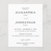 Budget Instant Photo Modern Wedding Flyer (Achterkant)