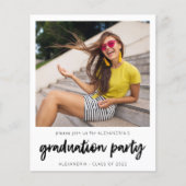 Budget Instant Photo White 2 Graduparty Flyer (Voorkant)