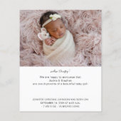 Budget Instant Two Photo Birth Notice 4 (Achterkant)