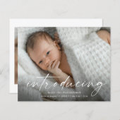 Budget Introductie Baby Foto Hartelijk dank (Voorkant / Achterkant)