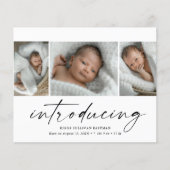 Budget Introductie van Baby 3 Foto Dank u Kaart (Voorkant)