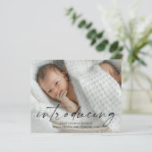 Budget Introduction Carte de remerciements photo b (Debout devant)