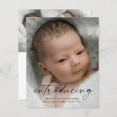 Budget Introduction Carte de remerciements photo b (Devant / Derrière)