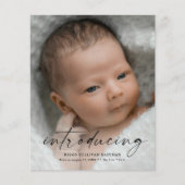 Budget Introduction Carte de remerciements photo b (Devant)