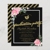 Budget Invitation Pharmacy Afstudeerder Party Flor (Voorkant / Achterkant)