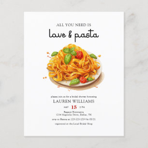 Budget Italiaans Liefde & Pasta Vrijgezellenfeest  Flyer