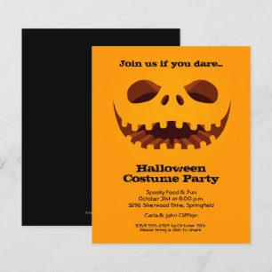 Budget Jack o' Lantern Halloween Uitnodigingen