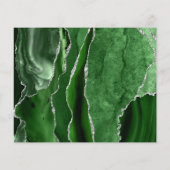 Budget Jager Groen Zilver Agate Save the Date (Achterkant)