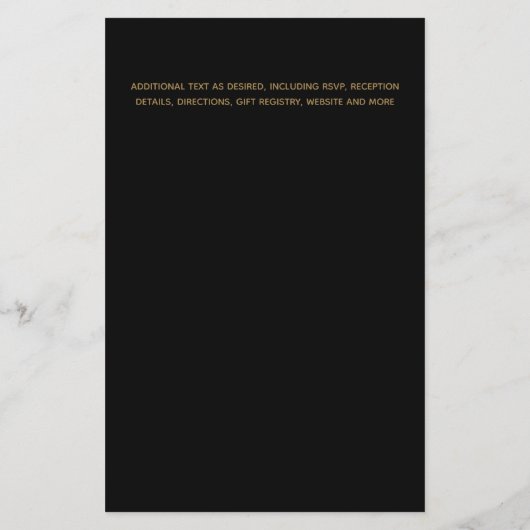 BUDGET Jardin moderne Feuilles Mariage Inviter A9 (Dos)