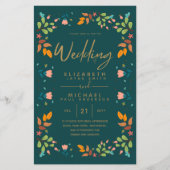 BUDGET Jardin moderne Feuilles Mariage Inviter A9 (Devant)
