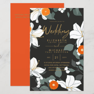BUDGET Jardin moderne Feuilles Mariage Inviter A9