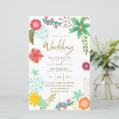 BUDGET Jardin moderne Feuilles Mariage Inviter A9 (Debout devant)