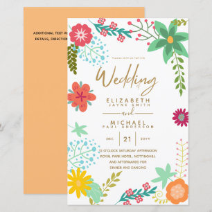 BUDGET Jardin moderne Feuilles Mariage Inviter A9