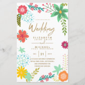 BUDGET Jardin moderne Feuilles Mariage Inviter A9 (Devant)