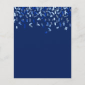 Budget jarig marineblauw man (Achterkant)