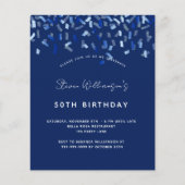 Budget jarig marineblauw man (Voorkant)