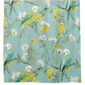 Budget Jaune et Turquoise rideau de douche (Devant)