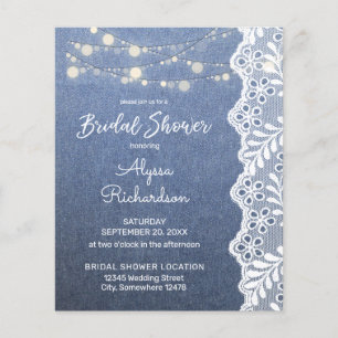 Budget Jean Lace Slingerlichten Bruidsfeest Flyer