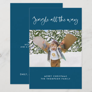 Budget Jingle All Way Holiday Photo Flat Kaart
