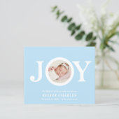 BUDGET Joy Blue CHIC Foto Baby eerste Kerstmis (Staand voorkant)