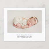 BUDGET Joy Blue CHIC Foto Baby eerste Kerstmis (Achterkant)