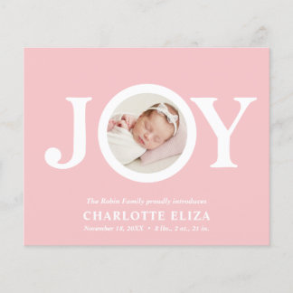 BUDGET Joy Pink CHIC Foto Baby eerste kerstmis