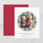 Budget Joyeux Carte photo de Noël (Devant / Derrière)