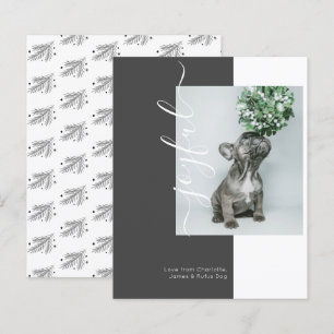BUDGET Joyeux Carte photo de vacances moderne