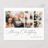 Budget Joyeux Noël Collecte Carte de vacances (Devant)