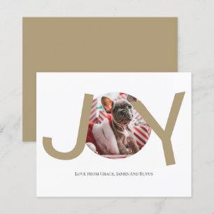 BUDGET Joyeux Noël Joie Carte photo