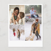 Budget Joyeux Noël multi photo Carte de vacances (Dos)