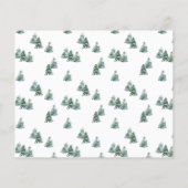 Budget Joyeux Noël Rustique Pines Carte photo (Dos)