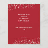 Budget Joyeux Noël Wreath Carte de vacances (Dos)