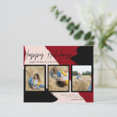 Budget Joyeux vacances Cartes photos Abstrait mode (Debout devant)