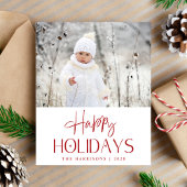 Budget Joyeux Vacances Photo Carte de vacances