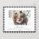 Budget Joyeux vacances Plaid Moderne 2 Carte photo (Dos)
