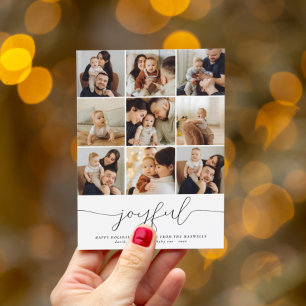 Budget Joyful Kerstfoto Collage Holiday