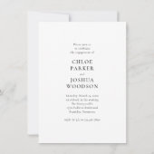 Budget Kalligrafie Script Photo Engagement Party Kaart (Achterkant)