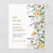 Budget Kamille & Eucalyptus Save the Date Nodig (Voorkant)