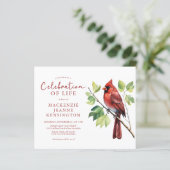 Budget Kardinaal Vogel Viering van het Leven Memor (Staand voorkant)