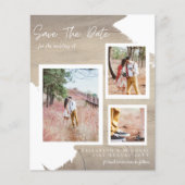 BUDGET kersenfoto RUSTICAL SAVE the DATE (Voorkant)