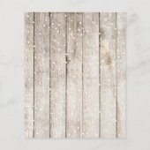 Budget Kerst 3 foto collage hout Kerstkaart (Achterkant)