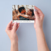 Budget Kerst & Getrouwd Kerstfoto Flyer (Hand)