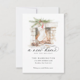 BUDGET Kerst Stocking Een Nieuw Huis Verhuizen Notitiekaartje